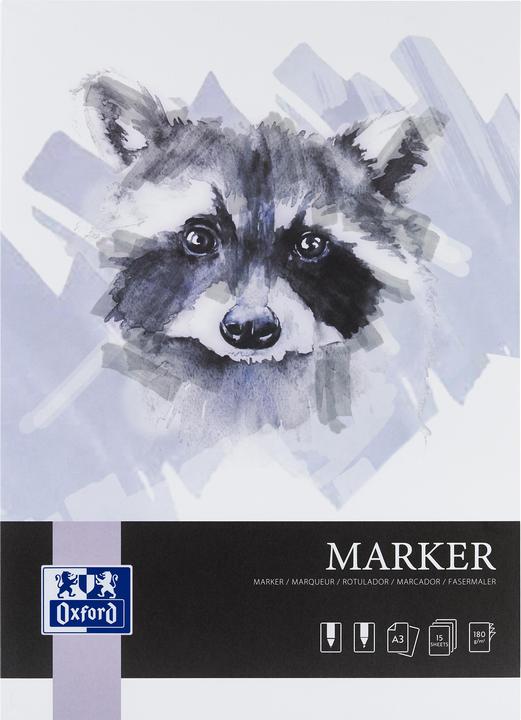 Oxford Markerblock (A3, Plain, Soft cover)