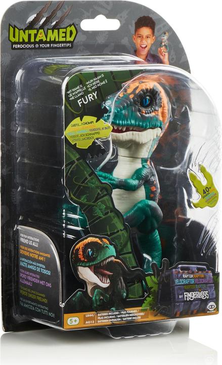 Actual product image WowWee Fingerlings Dino Baby Velociraptor assorted colours