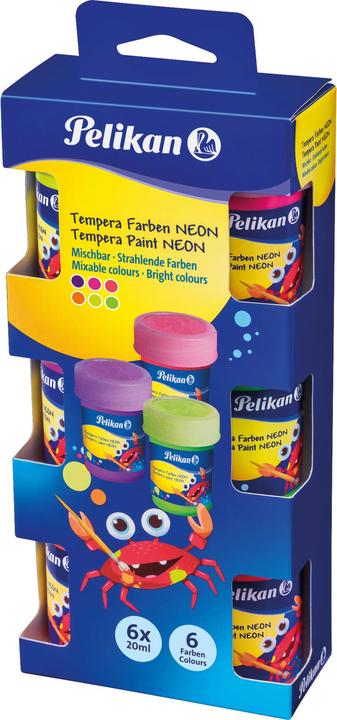 Immagine prodotto Pelikan Colori a tempera (6 colori al neon, 20 ml)