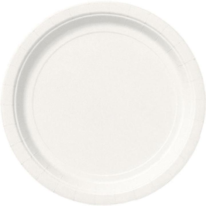 Immagine prodotto Unique Piatti rotondi ecologici - Bianco 22cm (16pz) (16 x)