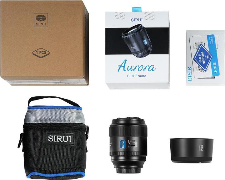 Actual product image Sirui AURORA Series 85mm F1.4 Full-Frame Autofocus Lens (Fuji-X mount) (Fujifilm X, full size)
