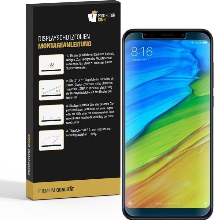 Actual product image Protectorking 3x Panzerfolie Anti-Shock HD Klar (3 Piece, Xiaomi Redmi 5A)