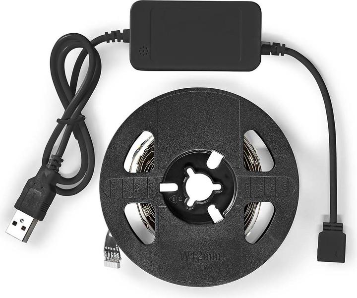 Nedis SmartLife LED Strip | Bluetooth | RGB / Warm White | SMD | 2.00 m | IP20 | 2700 K | 380 lm | (Multicoloured, 200 cm, Indoor)