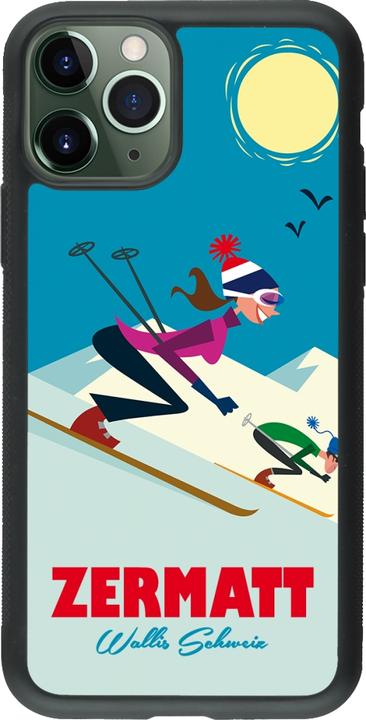 Produktbild PhoneLook Hülle Silikon schwarz Zermatt Ski Downhill (Apple iPhone 11 Pro)