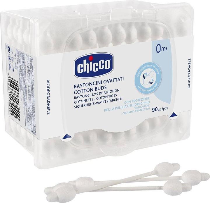 Chicco Sicherheits Wattestäbchen Baumwolle 0m+