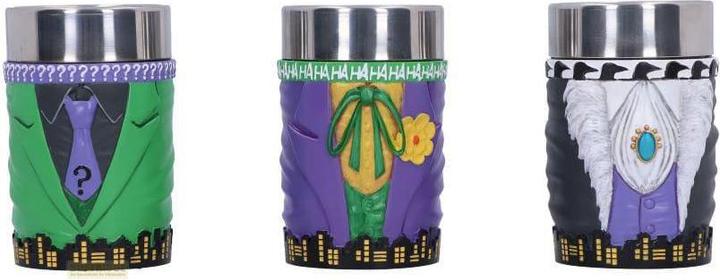 Produktbild Nemesis Now DC Comics Schnapsgläser Batman Super-Villains 3er-Pack (0.50 dl, 3 x, Schnapsgläser + Shotgläser)