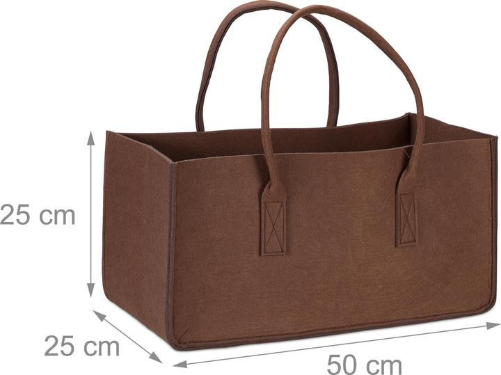 Produktbild Relaxdays Kaminholztasche (25 x 50 x 25 cm)