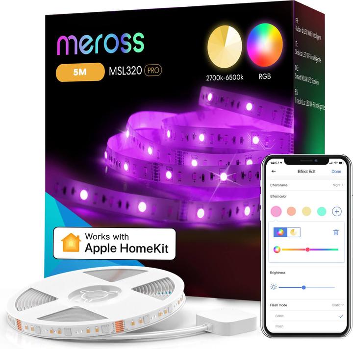 Produktbild Meross Smart (Mehrfarbig, 500 cm, Indoor)