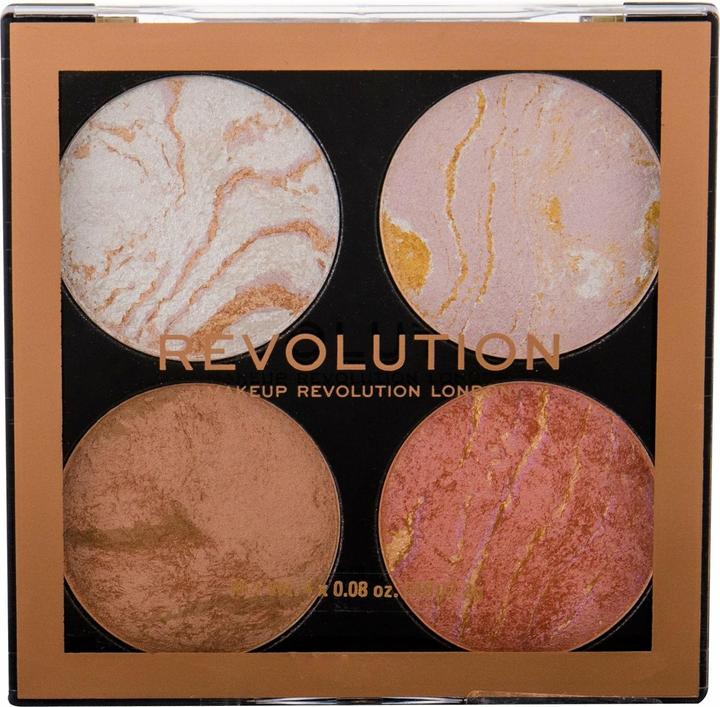 Actual product image Makeup Revolution London Cheek Kit Shade Take a Breather 4 x 2.2 g (Take A Breather, Highlighter, 8.80 g)