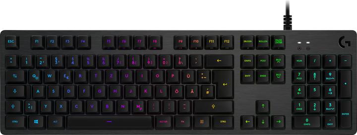 Produktbild Logitech G Mechanische Gaming-Tastatur G512 mit Kabel, USB 2.0, QWERTZ, Carbon, RGB (DE, Kabelgebunden)