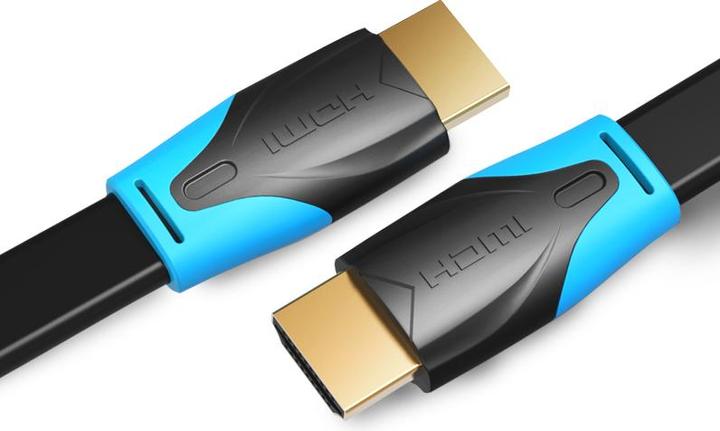 Actual product image Vention Flat HDMI Cable 5m VAA-B02-L500 (Black) (5 m, HDMI)