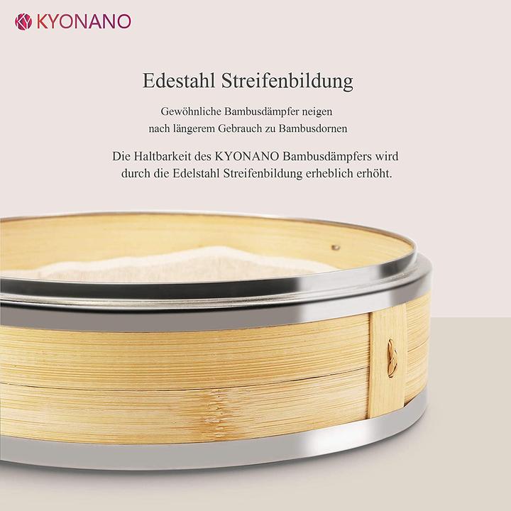 Actual product image Kyonano Bamboo steamer