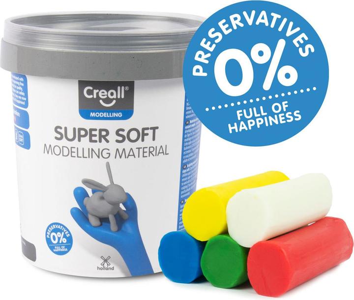 Actual product image Creall Supersoft Clay 5 colors