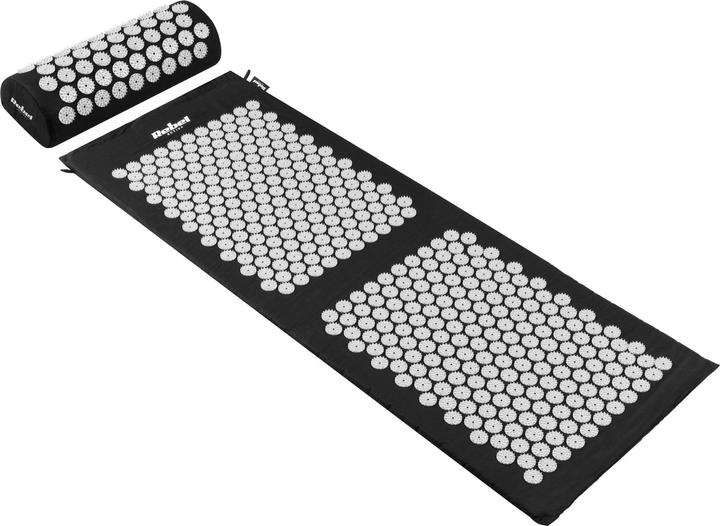 Produktbild Rebel Akupressur-Gesundheitsmatte mit Stacheln mit Kissen 130x50cm schwarz Active