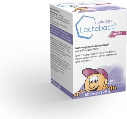 Lactobact JUNIOR + Drops (60 Stück, Bonbon, 56 g)
