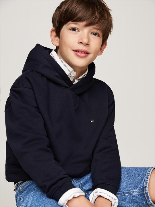 Produktbild Tommy Hilfiger Kids Timeless Fleece Hoodie - Blauw - Boys - 8 jaar (8)