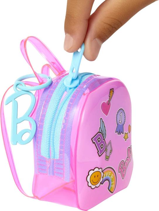 Image du produit Barbie Vêtements de mode et sac de luxe avec accessoires dans un présentoir de comptoir