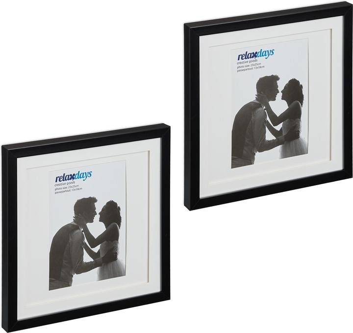 Productafbeelding Relaxdays 2x fotolijst (25 x 25 cm)