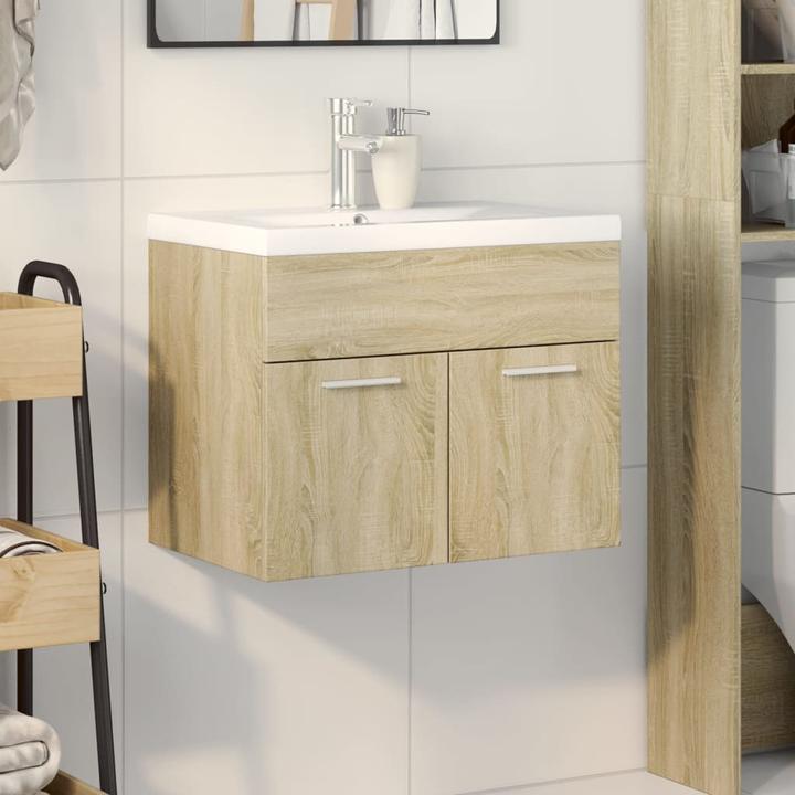 Immagine prodotto VidaXL Mobiletto Vanity a parete Mobiletto da bagno con lavabo incorporato