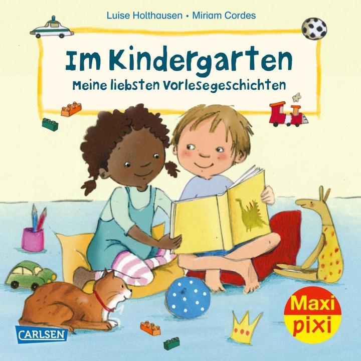 Actual product image Maxi Pixi 390: Im Kindergarten - Meine liebsten Vorlesegeschichten (German, Miriam Cordes, Luise Holthausen, 2023)