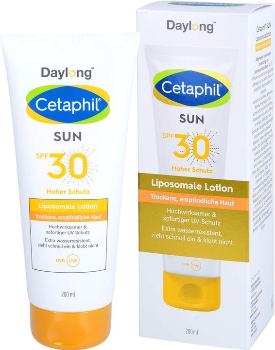 Actual product image Daylong-Cetaphil Cetaphil sun 30 Lotion Body, 200 ml Lotion (Sun lotion, SPF 30, 200 ml)