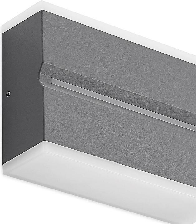 Produktbild Prios Itarion LED-Aussenwandlampe, Schirm opalweiss (670 lm, IP54)