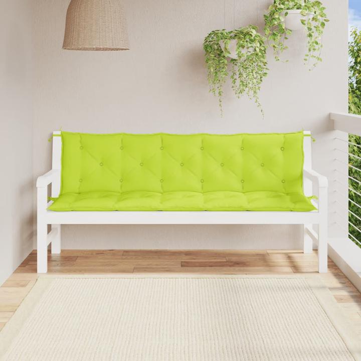 Image du produit VidaXL Coussins de banc de jardin 2 pcs. O x tissu ford (180 x 50 x 7 cm)