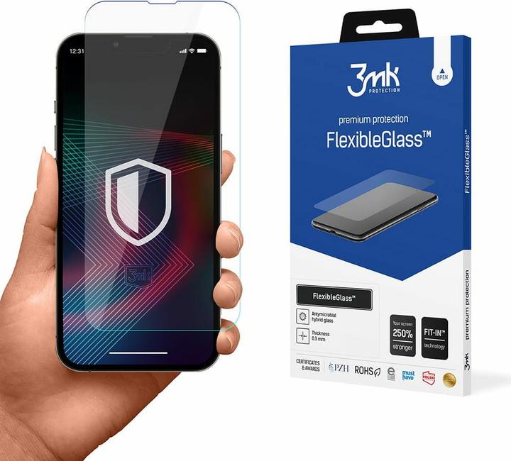 Actual product image 3MK Apple iPhone 14/14 Pro - FlexibleGlass? (1 Piece, Apple iPhone 14, Apple iPhone 14 Pro)