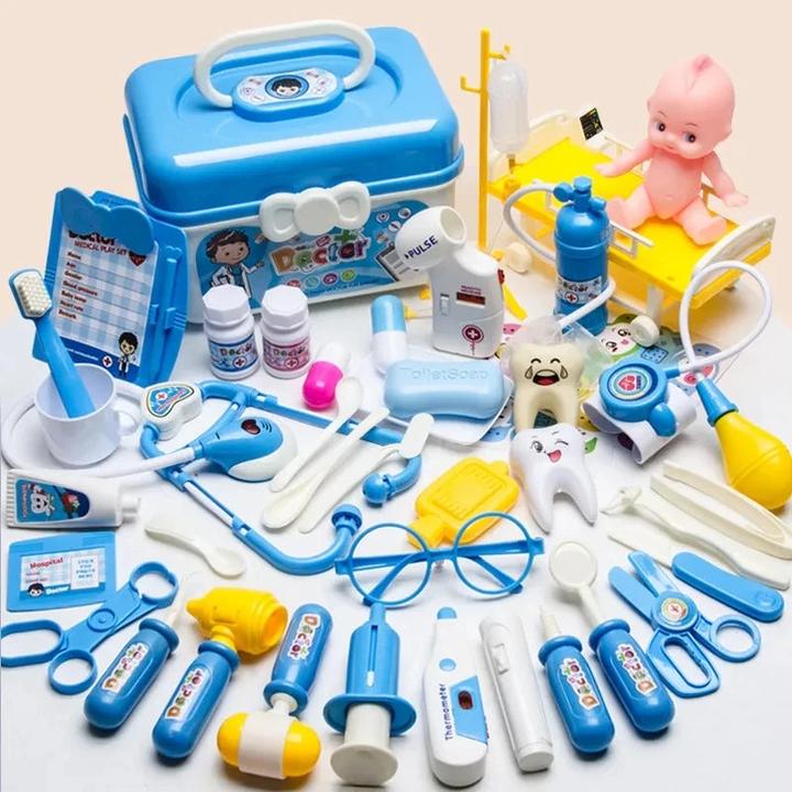 Immagine prodotto Activity Board Valigetta da medico per bambini, valigetta da medico giocattolo con stetoscopio