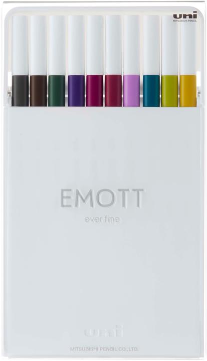 Produktbild Uni-ball Faserschreiber Emott Calmtone 0.4 mm, 10er-Set (Multicolor, 10 x)