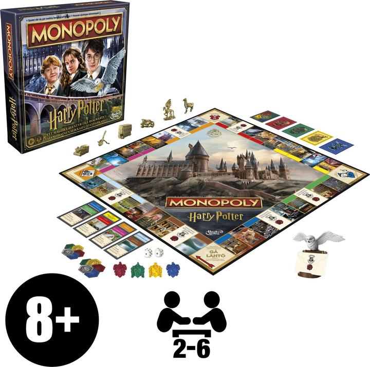 Actual product image Hasbro Gaming Monopoly Harry Potter (Swedish)