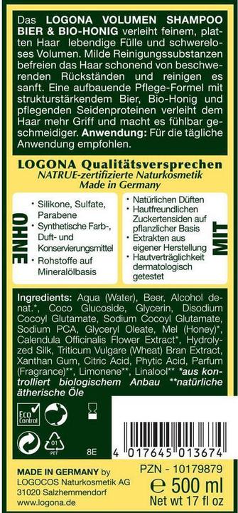Produktbild Logona Volumen (500 ml, Flüssiges Shampoo)