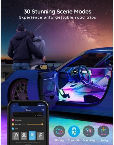 Image du produit Govee Éclairage intérieur de voiture, RGBIC