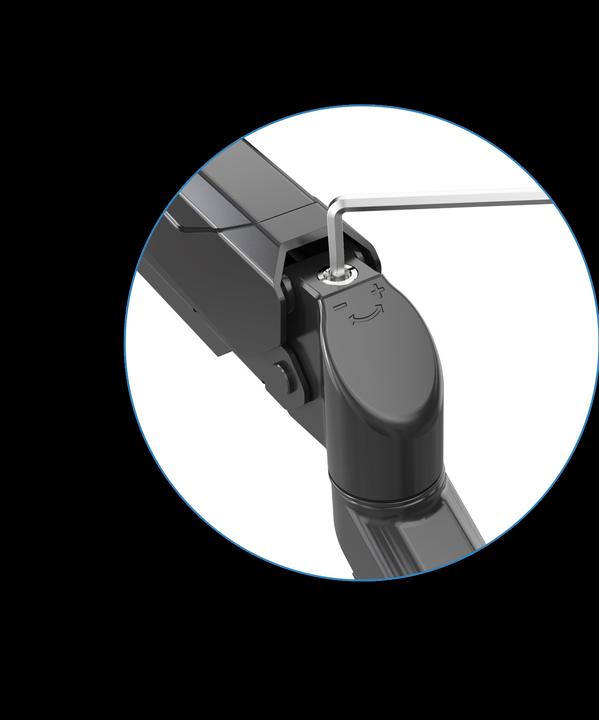 Produktbild Rockstable Prof. Single USB Schwarz (Tisch, 32")