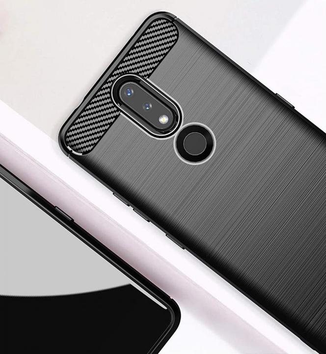 Actual product image Screenguard Nokia 2.4 Cover Carbon Brushed Soft TPU (Nokia 2.4)