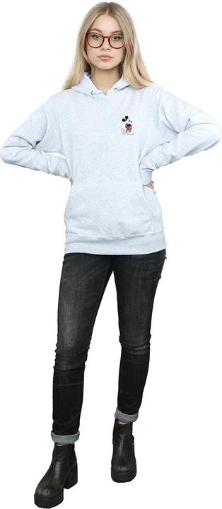 Actual product image Disney Womens/Ladies Mickey Mouse Kickin Retro Chest Hoodie (L)