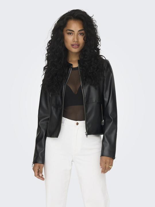 Produktbild Only Fly-Away Kragen Jacke Kunstlederjacke (3XL)