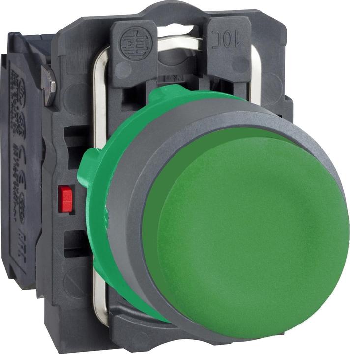 Actual product image Schneider Electric Pushbutton, compl., momentary, green, with XB5AP31C0