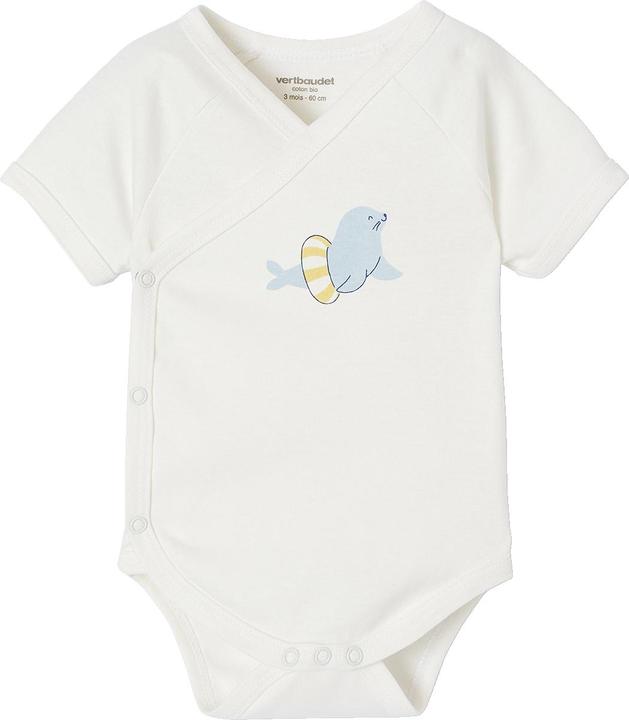 Produktbild Vertbaudet Bio-Kollektion: 5er-Pack Baby Kurzarm-Bodys in Wickelform (50)