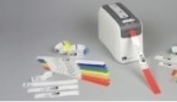 Actual product image Zebra Z-Tape Direct - polypropylene (PP) - permanent acrylic adhesive - perforated - 6 mil - purple, full