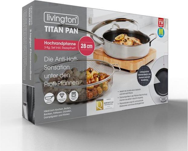 Image du produit Livington Titan Pan (28 cm, Poêle à frire, Aluminium, Acier inoxydable)