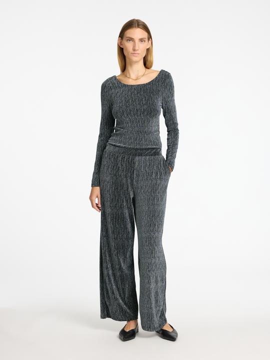 Image du produit Selected Femme Haut à paillettes avec manches longues (L)
