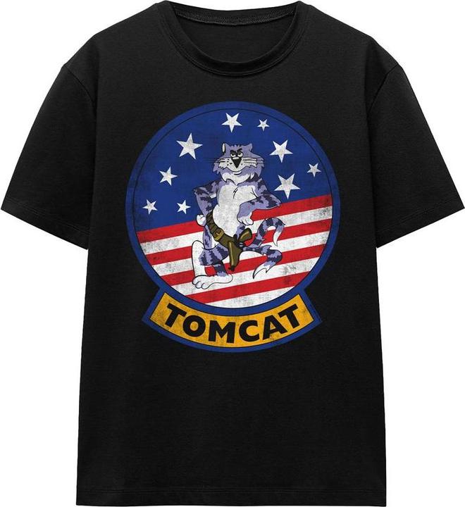 Actual product image Top Gun Unisex Adult Tomcat Logo T-Shirt (L)