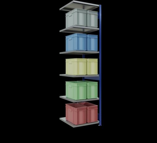 Image du produit Schulte Lagertechnik Système enfichable Élément suivant MULTIplus250 avec traverse de longueur
