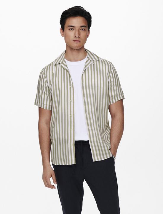 Actual product image Only & Sons Striped short sleeve shirt (XL)
