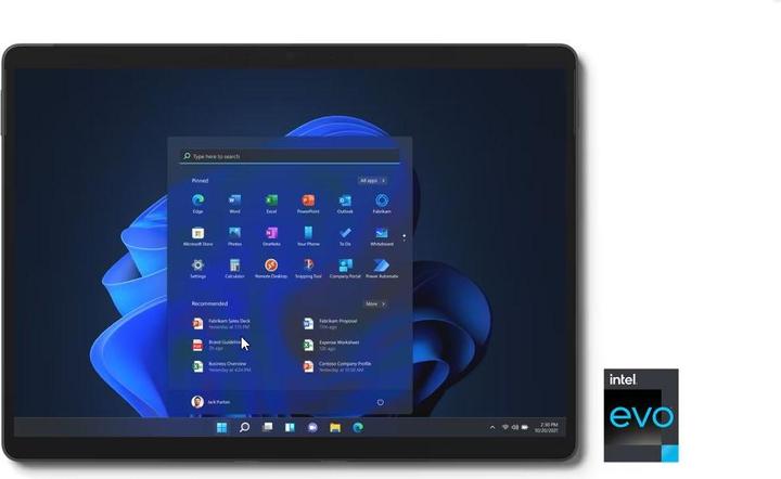 Image du produit Microsoft Surface Pro 8 (13", Noyau i7-1185G7, 256 Go, 256 Go, Sans disposition de clavier)