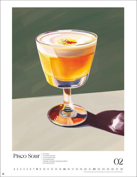 Produktbild Cocktails Posterkalender 2026 (34 x 44 cm, Harter Einband, Deutsch)