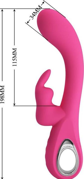 Image du produit Pretty Love Novak Rabbit Vibrateur 12 Vibrations Rose