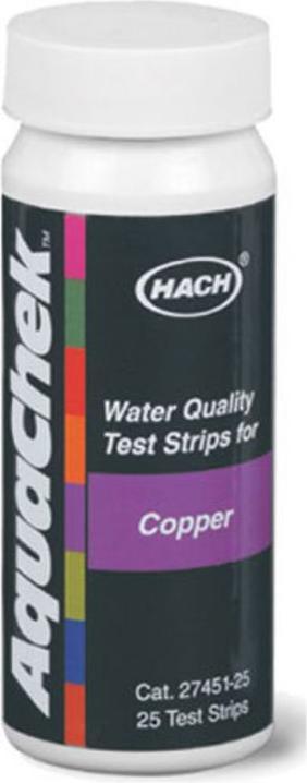 Image du produit Aquachek Bandelettes de test pour le cuivre (Bandelette réactive)