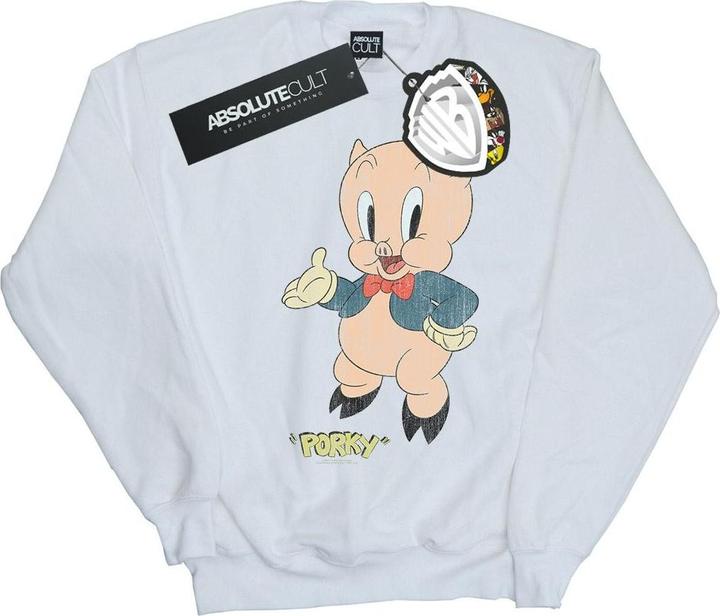 Looney Tunes Porky Pig Distressed Sweatshirt